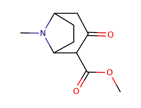 (+/-)-2-(carbomethoxy)-3-tropinone